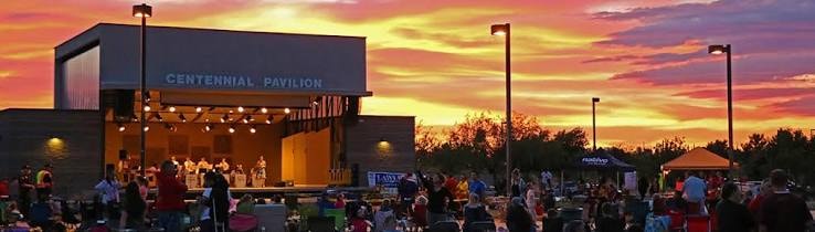 Veterans Memorial Park outdoor stage