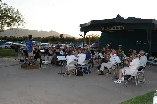 Sierra Vista Community Band performing at Veterans Memorial Park
